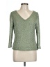 Papell Boutique Evening 100% Polyester Green 3/4 Sleeve Top Size L - photo 1