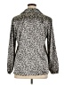 Croft & Barrow Animal Print Silver Long Sleeve Blouse Size XL - photo 2