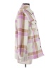 Gap Plaid Purple Coat Size XS - photo 4