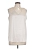 T Tahari Ivory Sleeveless Blouse Size L - photo 1