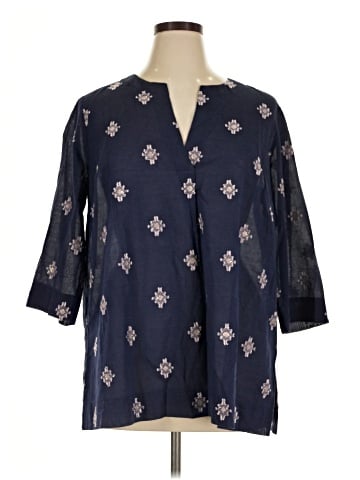 Purejill 3/4 Sleeve Blouse (view 1)