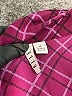 Elle 100% Polyester Argyle Purple Long Sleeve Blouse Size M - photo 7