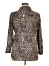 New York Laundry Animal Print Brown Long Sleeve Blouse Size XL - photo 2