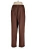 Carolyn Strauss 100% Polyester Solid Brown Casual Pants Size L - photo 2