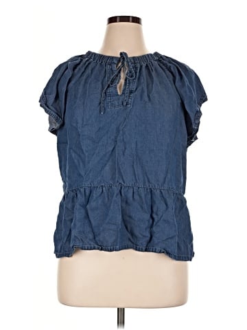 Joe's Jeans Short Sleeve Blouse (view 1)