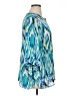 Chico's Tie-dye Teal 3/4 Sleeve Blouse Size XL (3) - photo 4