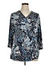 Charter Club Blue 3/4 Sleeve Blouse Size 1X - photo 1