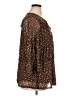 Kim Rogers Animal Print Brown 3/4 Sleeve Blouse Size XL - photo 4
