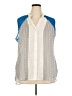 Unique Spectrum 100% Polyester Blue Sleeveless Blouse Size 2X - photo 1
