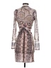 ETRO 100% Polymide Paisley Ivory Pink Cocktail Dress Size EU (IT) 38 / US 2 - photo 2