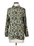 Soft Surroundings Animal Print Green 3/4 Sleeve Blouse Size S (petite) - photo 1