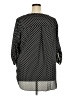 Chaus 100% Polyester Polka Dots Black 3/4 Sleeve Blouse Size 2X - photo 2