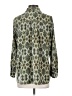 Soft Surroundings Animal Print Green 3/4 Sleeve Blouse Size S (petite) - photo 2