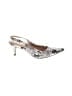 Alfani Animal Print Silver Heels Size 8 1/2 - photo 1