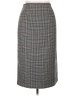 Savannah Houndstooth Gray Wool Skirt Size 14 - photo 1