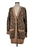 J.Crew Animal Print Brown Cardigan Size S - photo 1