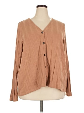 Madewell Plus Ribbed Sweater-Knit Cardigan (view 1)