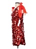 Unbranded 100% Polyester Hearts Red Cocktail Dress Size 8 - photo 5