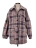 Universal Thread 100% Polyester Plaid Purple Coat Size S - photo 1