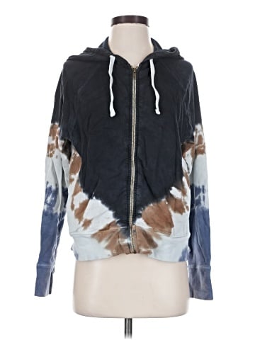 Electric & Rose Zip Up Hoodie (view 1)