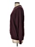 H&M 100% Cotton Solid Burgundy Pullover Sweater Size L - photo 5