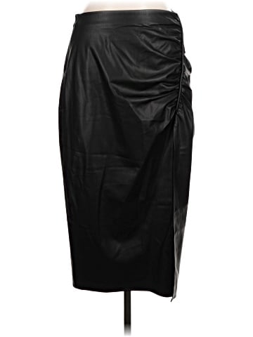 Zara Faux Leather Skirt (view 1)