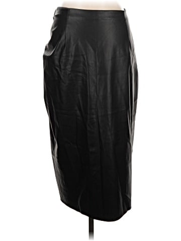 Zara Faux Leather Skirt (view 2)