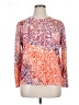 Cj Banks 100% Polyester Orange Long Sleeve Blouse Size 1X - photo 1