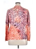 Cj Banks 100% Polyester Orange Long Sleeve Blouse Size 1X - photo 2