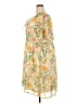 Ellos 100% Polyester Tropical Yellow Casual Dress Size 20 - photo 5