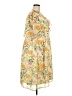 Ellos 100% Polyester Tropical Yellow Casual Dress Size 20 - photo 4