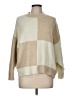 For The Republic Color Block Tan Pullover Sweater Size M - photo 1