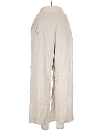 Madewell Pull-On Straight Crop Pants in Linen Blend (view 1)