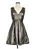 Susana Monaco 100% Polyester Metallic Silver Cocktail Dress Size 6 - photo 1
