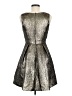 Susana Monaco 100% Polyester Metallic Silver Cocktail Dress Size 6 - photo 2