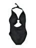 MICHAEL Michael Kors 100% Polyester Solid Black One Piece Swimsuit Size 12 - photo 1