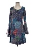 Roz & Ali Paisley Blue Cocktail Dress Size S - photo 1