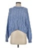 Pink Rose Blue Pullover Sweater Size S - photo 1