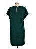 Forever 21 100% Polyester Solid Green Casual Dress Size L - photo 2