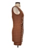 Wow Couture Metallic Brown Cocktail Dress Size S - photo 4