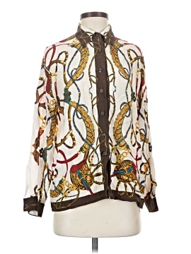 Assorted Brands Long Sleeve Silk Top