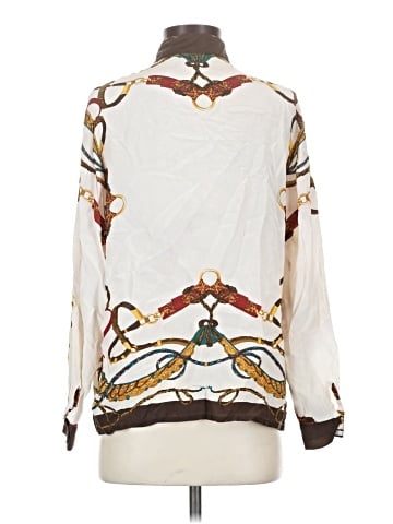 Assorted Brands Long Sleeve Silk Top (view 2)