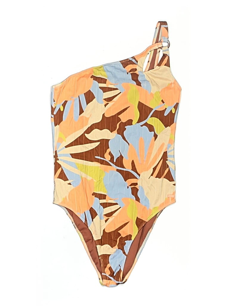 Pre-owned Roxy One Piece Swimsuit In Brown