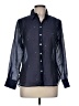 Bailey 44 Polka Dots Blue Long Sleeve Blouse Size M - photo 1