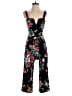 Xhilaration Floral Black Jumpsuit Size XS - photo 1