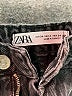 Zara 100% Cotton Chevron-herringbone Black Jeans Size 2 - photo 7