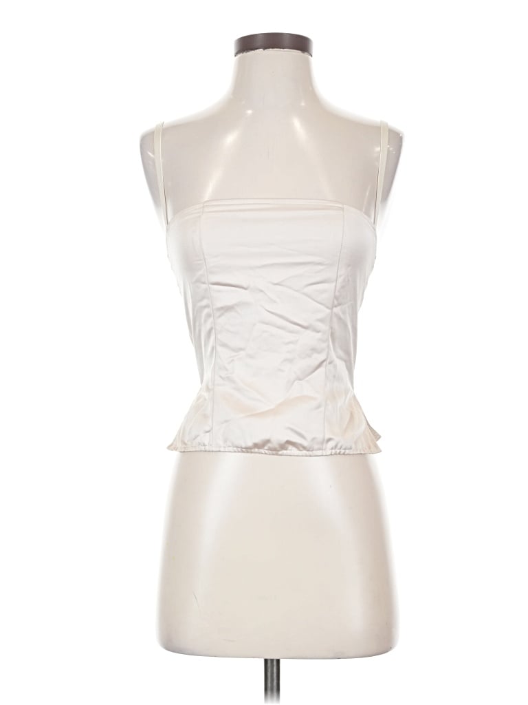 Pre-owned Lioness Tank Top Tan Strapless Neckline Tops