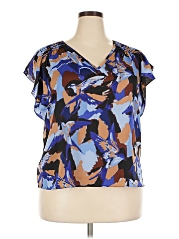Nine West Short Sleeve Blouse (view 1)