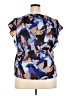 Nine West 100% Polyester Blue Short Sleeve Blouse Size XXL - photo 2