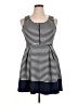 rue21 Stripes Blue Casual Dress Size XL - photo 1